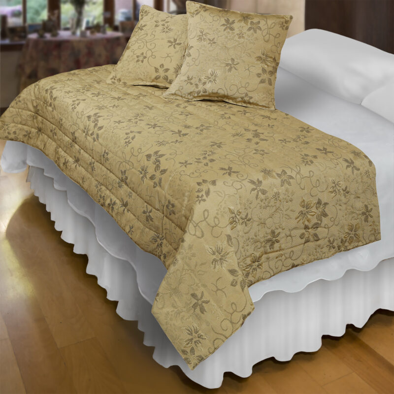 Piecera con Fundas Super King Victoriana Beige Reversible