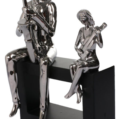 Figura Decorativa Músicos Silver