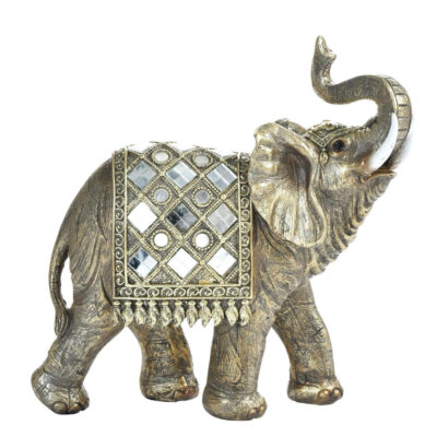 Figura Decorativa Elefante Manipur Gold