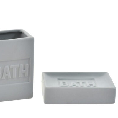 Set de Baño Bath 3 Piezas Gris