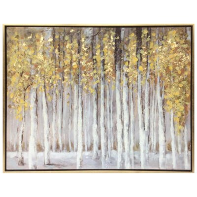 Cuadro Decorativo Bosque Dorado 125 x 95