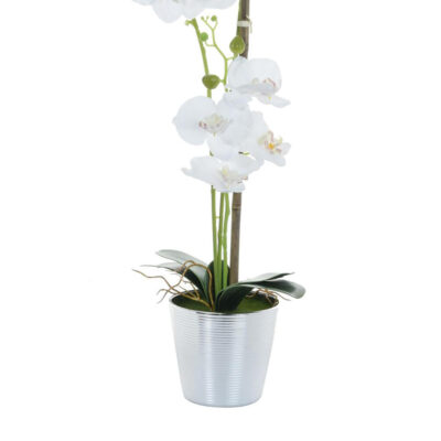 Planta Artificial Orquidea Maceta Cono