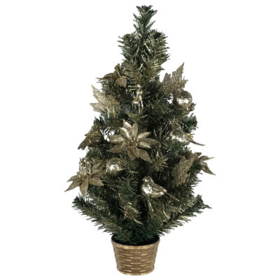 Arbol Navideño Decorado Gold 60 Cms