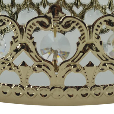 Centro de Mesa Decorativo Crown Gold