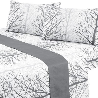 Juego de Sabanas T144 1,5 Plazas Forest Grey