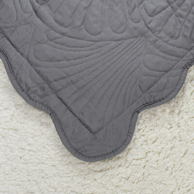 Quilt Sherpa Paris Liso Gris 2 Plazas