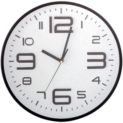 Reloj Mural Decorativo Milano Negro 30 x 30