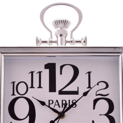 Reloj Mural Decorativo Basilea Silver 33 x 33