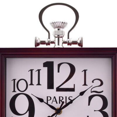 Reloj Mural Decorativo Basilea Caoba 33 x 33