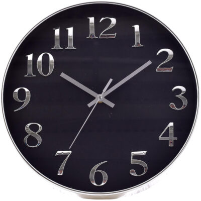 Reloj Mural Decorativo Auxerre Black 31 x 31