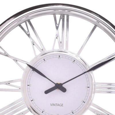 Reloj Mural Decorativo Bristol Silver 33 x 33