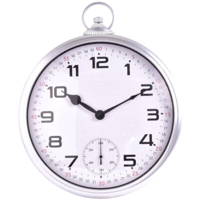 Reloj Mural Decorativo Gallen Silver 41 x 34