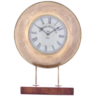 Reloj Decorativo Amalfi Gold de Mesa 28 x 19