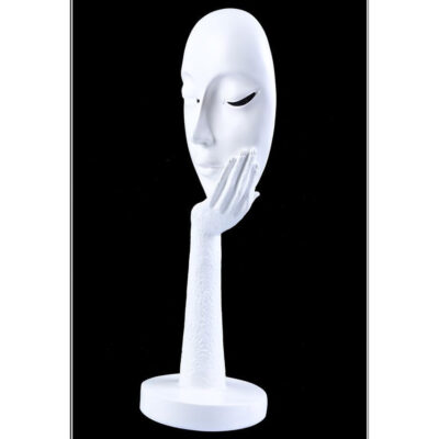 Figura Decorativa Mascara Blanca