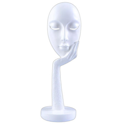 Figura Decorativa Mascara Blanca