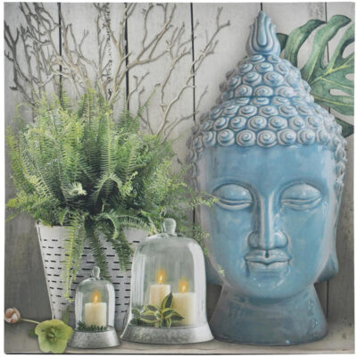 Cuadro Decorativo Buda Celeste 40 x 40