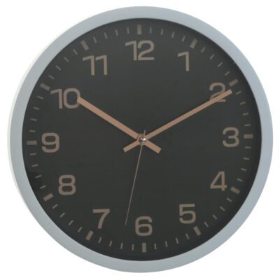 Reloj Mural Decorativo Swindon Black 30 x 30