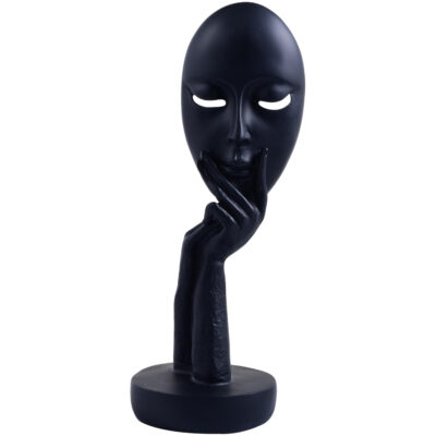 Figura Decorativa Mascara Negra