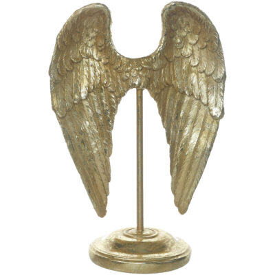 Figura Decorativa Alas Pedestal Gold