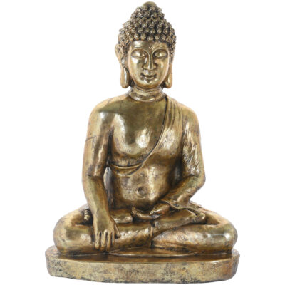 Figura Decorativa Grand Buda Dhyna Mudra Gold