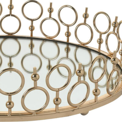 Centro de Mesa Decorativo Amberes Circular Gold