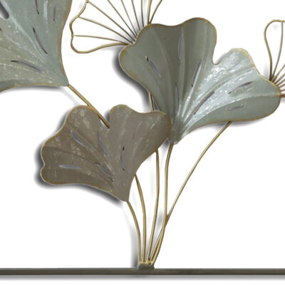 Placa Mural Marco Decorativa Gingko Gold