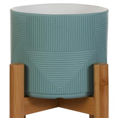 Maceta Decorativa Aruba Indigo Soporte 17,2 Cm