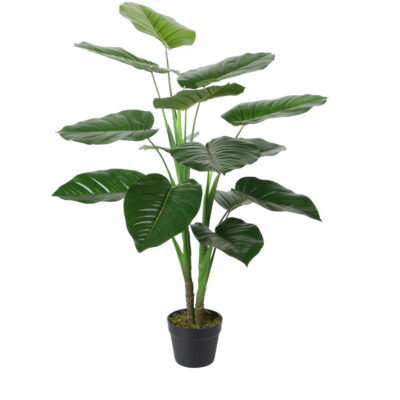 Planta Decorativa Artificial Alocasia Calidora 90 Cms.