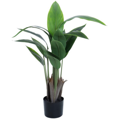 Planta Decorativa Artificial Heliconia Emerald 90 Cms.