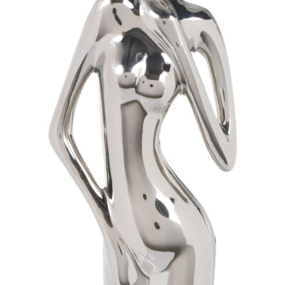 Figura Decorativa Dama París Silver 21 Cm