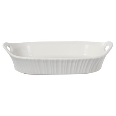 Fuente Porcelana Canasta Blanca 31 Cm