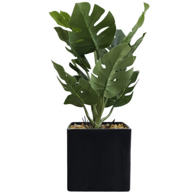 Planta Artificial Pata de Tigre en Maceta Negra 35 Cm de Alto