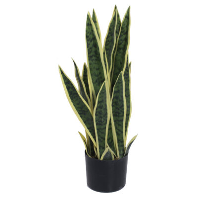 Planta Artificial Snake Plant Gold 60 Cm de Alto